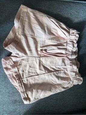 Light Pink Women's Drawstring Waist Shorts